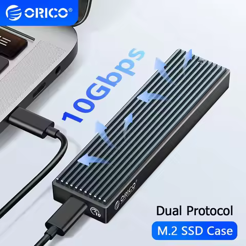 ORICO M.2 NVMe Enclosure USB 3.2 20Gbps SSD Storage Box 10Gbps Dual Protocols Solid State Drive Exte
