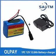 3s2p 12V 12800mah แบตเตอรี่ 18650 Li-ion 12.8 Ah แบตเตอรี่ชาร์จพร้อม BMS แบตเตอรี่ลิเธียมแพ็คป้องกัน