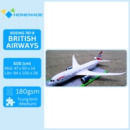 Boeing 787-8 British Airways Commercial Airplane Paper Model Kit