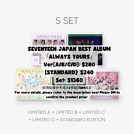 [ALBUM] 專輯代購服務 【*PRE ORDER* [VER/SET]  SEVENTEEN JAPAN BEST ALBUM「ALWAYS YOURS」】#seventeen #carat