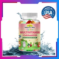 Nature's Way Daily Multivitamin Gummies for Kids | With DHA & Calcium for Immune & Skeletal Health