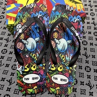 Havanas Graffiti men's flip-flops with 3D printed, super soft and sturdy, with unique fashion patter