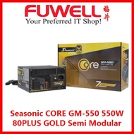 Seasonic CORE GM-550 550W 80PLUS GOLD Semi Modular PSU [7 YEAR WARRANTY]