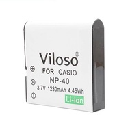 Viloso CS NP40 NP-40 Battery for Casio Exilim EX-FC150 EX-Z750 EX-Z1200 EX-Z100 EX-Z850 etc...