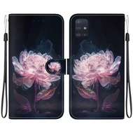 For Samsung31 A51 Flower Leather Case Wallet Flip Cover For Samsung Galaxy A51 A21S A11 A31 A41 A71 M31 M21 M30s M51 Pattern Magnet Cases