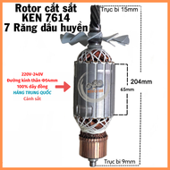 Rotor cắt sắt KEN 7614 DEWALT D28720 và PEFA bi đuôi 9mm (7 Răng Thân 54mm Dài 206mm) 220V - Tặng ch