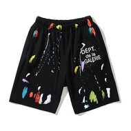 Cross-border Trendy Brand GALLERY DEPT Hand-painted Graffiti Splashed Letters Casual Shorts For Men 