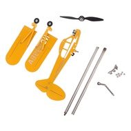 [Ganlitong] Piper J3 Cub Airplane Weathervane 3D Metal Airplane Weather Vane Outdoor Roof Wind Direc