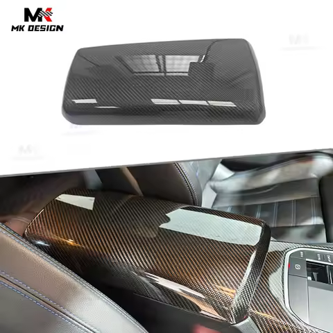 Dry Carbon Fiber Center Armrest Cover for BMW G42 M240 G87 M2 G80 G81 G82 M4 G20 G22 G26 Interior Ce