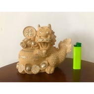 Vintage Hong LEONG Bank dragon coin box/ coin bank/ piggy bank/ tabung duit