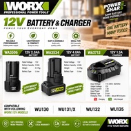 WORX 12V Battery & Charger / WORX Batteries & Charger / WORX 2.0AH / WORX 4.0AH / WORX Charger