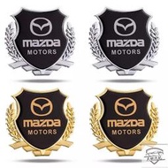 台灣現貨MQ馬自達MAZDA改裝側標裝飾車貼金屬車標貼3D立體側標尾箱改裝飾貼MAZDA36CX3C