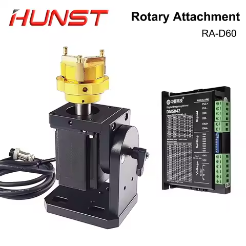Hunst D69 D60 Laser Marking Machine Rotary Axis Chuck for Ring Bracelet Jewelry Engraving Auto Lock 