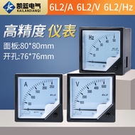 6L2-A Ammeter 50 100 250 400/5 AC Pointer Voltmeter Head V Frequency Meter Hertz HZ