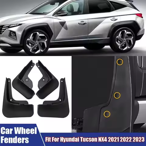 Car Accessories Front, Rear Car Wheel Fenders Fit For Hyundai Tucson NX4 2021 2022 2023 High Quality