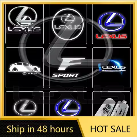 Emblems For Lexus LS350 LS400 LS430 LS460 LS500h LS600h LS Series Car Welcome Logo Door Light Ghost 