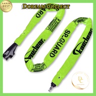 Kaedear Bike Lock Chain Lock with Key, Length 1500mm, Square Chain Diameter 6mm, High Durability Cyl