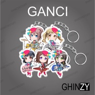 GANTUNGAN Acrylic Anime Ganci Keychain Bang Dream Poppin Party Series 1 Kasumi Tae Ghinzykstuff