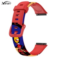 Colorful Printing Watch Strap Soft Replacement Wristband Adjustable Watchband Compatible For Huawei Band 7