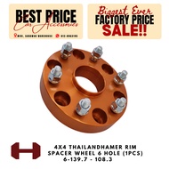 [1 PCS] 30MM  6-139.7-108.3 4x4 (6 HOLE) THAILAND HAMER Rim Spacer Wheel