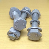 Hdg m14x80 pitch 2.0 galvanized hotdip grade 4.6 key 22