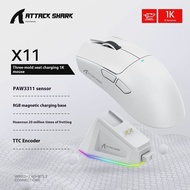 ATTACK SHARK | Attack Shark X11 Wireless Mouse Paw3311 22000DPI Buletooth Game E-Sports Mouse Three