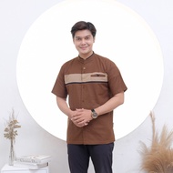 Koko Dewasa Ar Rafi | Baju Koko Pria Lengan Pendek Tersedia 5 Warna Bahan Adem dan Tebal Muslim Pria