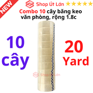 Combo 10 cây băng keo trong văn phòng loại nhỏ 1 cây 10 cuộn rộng 1.8cm 10yard-13yard-15yard-18yard-
