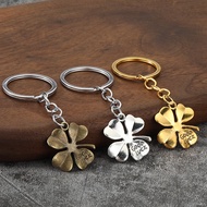 Ancient Silver Four-Leaf Clover good luck DIY Jewelry Accessories Pendant Plant Necklace Bracelet Pe