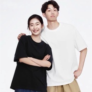 【READY STOCK】ProMan Kemeja-T Kapas 100% Kapas Uniseks Cotton T-Shirt men and women Solid color Simpl
