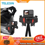 TELESIN Motorcycle Helmet Mount Strap Flodable Front Chin Mount for GoPro Hero 9 8 7 6 5 DJI Osmo Action Insta360 Accessories