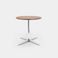 MOJO實木75圓餐桌 | 鋁合金四星腳(黑色/拋光)|商業空間