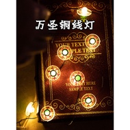 Halloween cos Event Decoration Decoration Shopping Mall Dress Up Props Pendant Luminous Pumpkin Skul