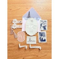 CLASSIC SIMPLE Wedding Keepsake Wedding Vows Wedding Invitation