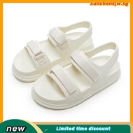 UTUNE Womens Sandals Strip Beach Style Sandal Casual Soft Sole Non-Slip Flat Women's Shoes