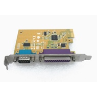 Dell HP LPT Parallel Port Printing COM Serial Port PCI-E Expansion Card 5R3FC YCJ65 GP385