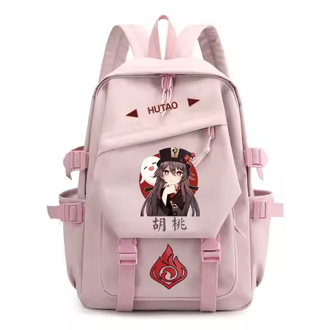 Fashion College Bagpack Game Genshin Impact School Bags Korean Style Men Women Travel Rucksack Stude