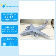 Boeing C-17 Globemaster III Military Transport Airplane Paper Model Kit