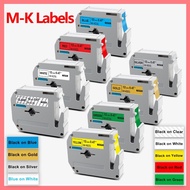 9mm 12mm Compatible Brother Label tape MK Tape MK231 MK-231 MK 231 for Brother P-Touch Labeling Mach