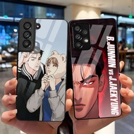 Joo jae Jaekyung jinx 01 Tempered Glass Phone Case For Samsung Galaxy Cover S24 ULTRA S23 S22 PLUS S