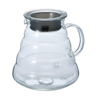 HARIO V60 Glass Server 800 Clear For 2 to 6 Cups Microwaveable XGSR-80-TB