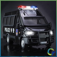 1:24 IVECO Police Car School Bus Ambulance Diecast Toys Car Model Cars Alloy Toy Collection Gift For