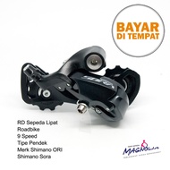 Rear Derailleur RD Pendek Shimano Sora 9 Speed Pemindah Operan Gigi Sepeda Lipat MTB Roadbike ORI Komponen Sepeda