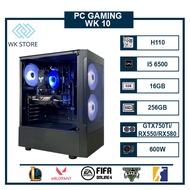 WK-10 I5 6500 Working Gaming PC Case | VGA GTX 750Ti /RX 550 /RX 580