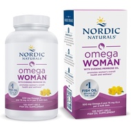 Nordic Naturals Nordic Omega Women,Lemon - 120Soft Gel Capsules - 500mg Omega-3 + 800mg Evening Prim