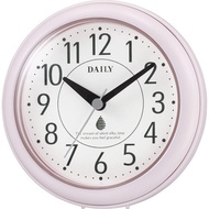 Rhythm (RHYTHM) Wall Clock Display Clock Waterproof Dustproof Pink ф11.8×4.8cm DAILY Aqua Park DN 4KG711DN13 【Direct from japan】