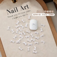Set of 50 cute mini bow charms attached to nails, hot trend