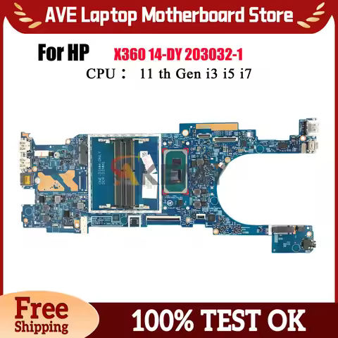 For HP Pavilion 14-DY 14T-DY 203032-1 Laptop Motherboard With i3 i5 i7 11th CPU DDR4 M45749-601 M450