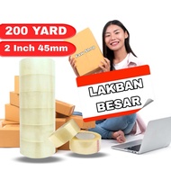 Large Clear Duct Tape 200 Yards 2 Inch x 45mm - Pack of 4 Pcs, more economical + Packing Tools