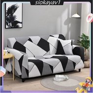 Black&amp;White Sofa Cover for Living Room Slipcovers Polyester Elastic Couch Cover Sofa Chair Protector